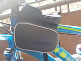 Велосипедна сумка на раму з боками RockBros з козирком ( під смартфон до 6.2 дюймів ), фото 3