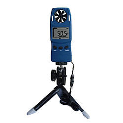 Анемометр WS4000 (0,3-30 м/с; -29,9 С до +59 С) зі шкалою Бофорта і триногою Misol (mdr_0063)