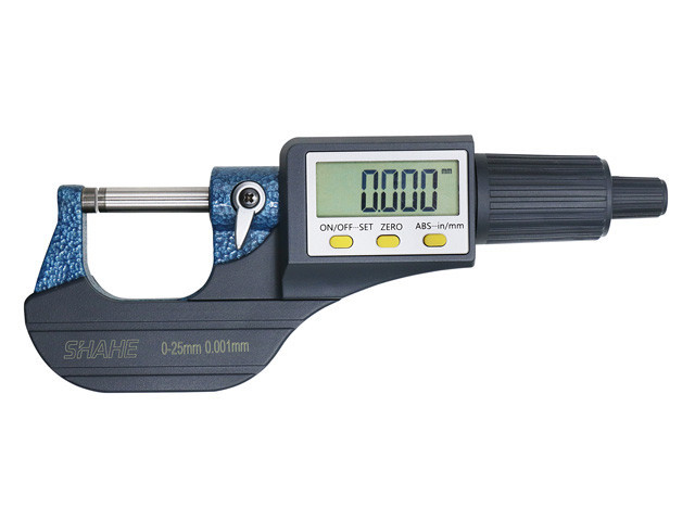 Мікрометр цифровий Shahe 0-25mm / 0-1"0.001 (5205-25) (mdr_5137), фото 1