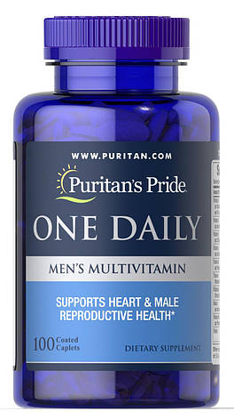 Puritan's Pride One Daily Men's Multivitamin 100 caps, фото 1