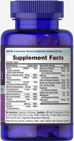 Puritan's Pride One Daily Women's Multivitamin 100 caps, фото 3