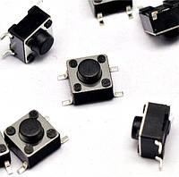 Кнопка Тактовая SMD 4-pin 6 X 6 X 5 мм Переключатель