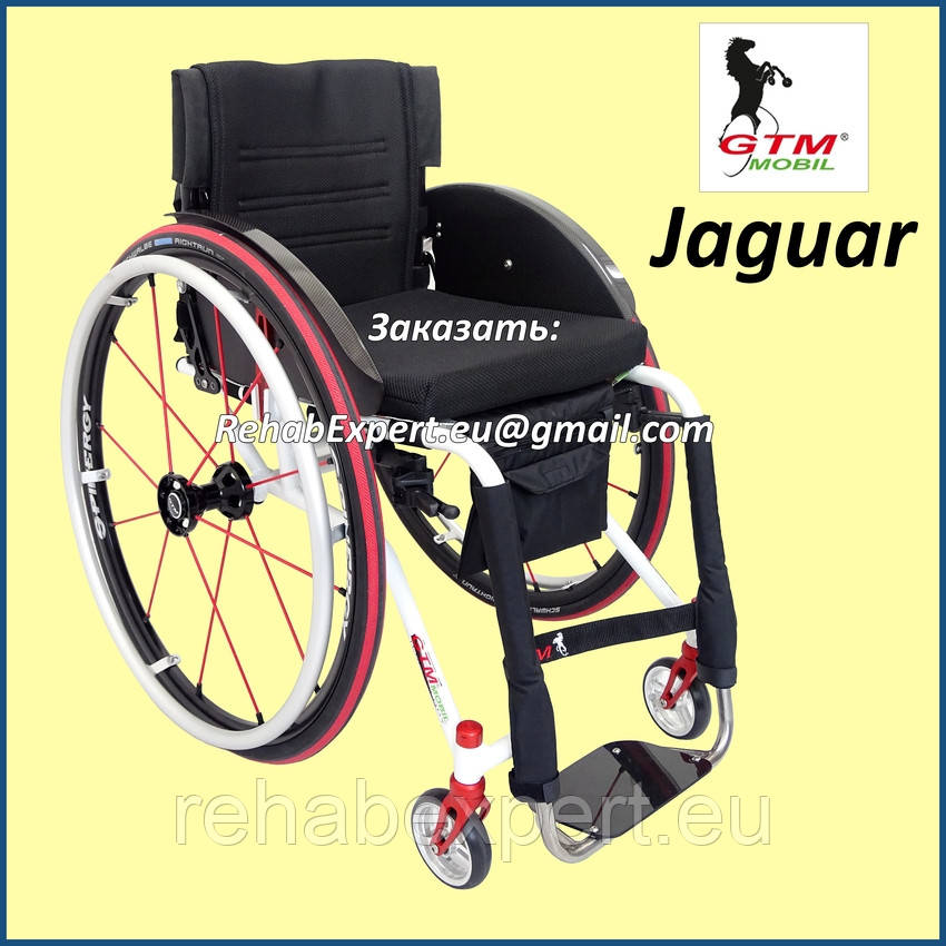 Активна інвалідна коляска для дорослих GTM Mobil Jaguar Active Wheelchair, фото 1