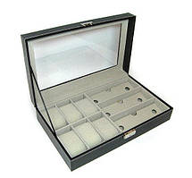 Шкатулка для зберігання годинників та окулярів чорна дефекти