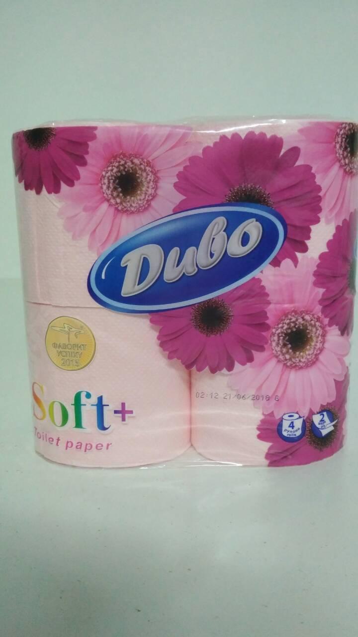 Туалетний папір рожева Диво СОФТ ( 4 шт/пач.)