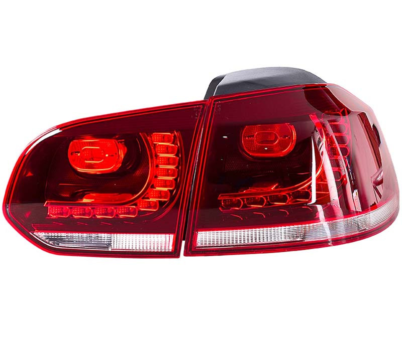 Фонари VW Golf 6 тюнинг led оптика стиль R20 (красная) - фото 2 - id-p800504394