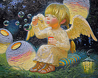 Набір алмазної вишивки (мозаїки) "Ангел у світі дитинства". Художник Nizovtsev Victor