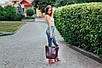 Жіноча шкіряна сумка 04 бордо, фото 7