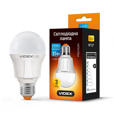 LED лампа VIDEX A60 15W E27 4100K