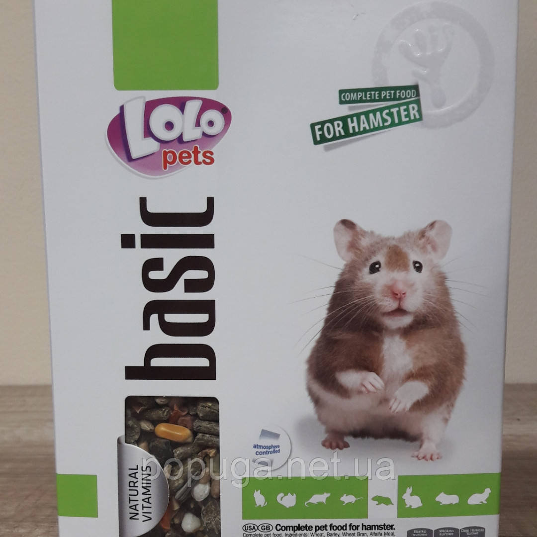 LoLo Pets basic for HAMSTER Повнораціонний корм для хом'яків, 500 г