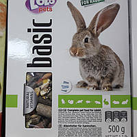 LoLo Pets basic for RABBIT Полнорационный корм для кроликов, 500 г