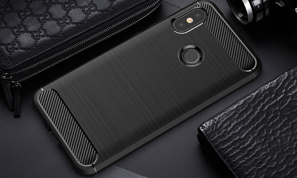 Чехол  на  xiaomi mi a2 lite / redmi 6 pro carbon