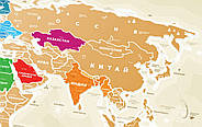 Скретч-мапа світу Travel Map Gold (російський язичок) у тубусі, фото 7