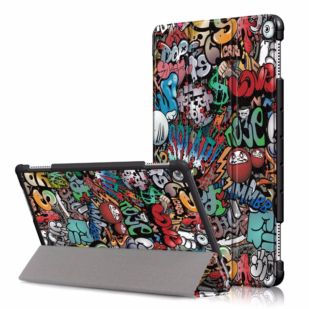 Чехол Huawei Mediapad M5 Lite 10 (BAH2-L09 / BAH2-W09) 10.1" чехол Ultra Slim Graffiti