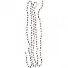 Декоративні буси 8 мм, 5 м, срібло