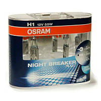 Лампа OSRAM H1 Nigth Breaker Unlimited 55W (неориг) +110% (DUO BOX 64150), (OSRAM)