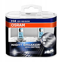 Лампа OSRAM H4 Nigth Breaker Unlimited 60/55W (неориг) +110% (64193NBU DUO BOX), (OSRAM)