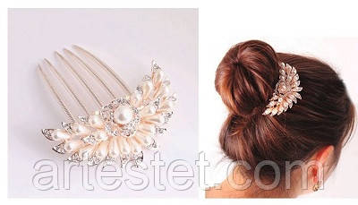 Шпилька для волосся "Рожевий", фото 1