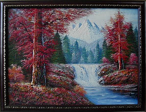 Картина "Гірний водоспад"