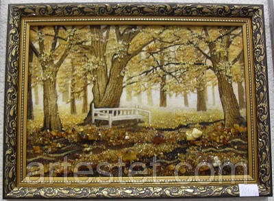 Картина з бурштину "Парк", фото 1