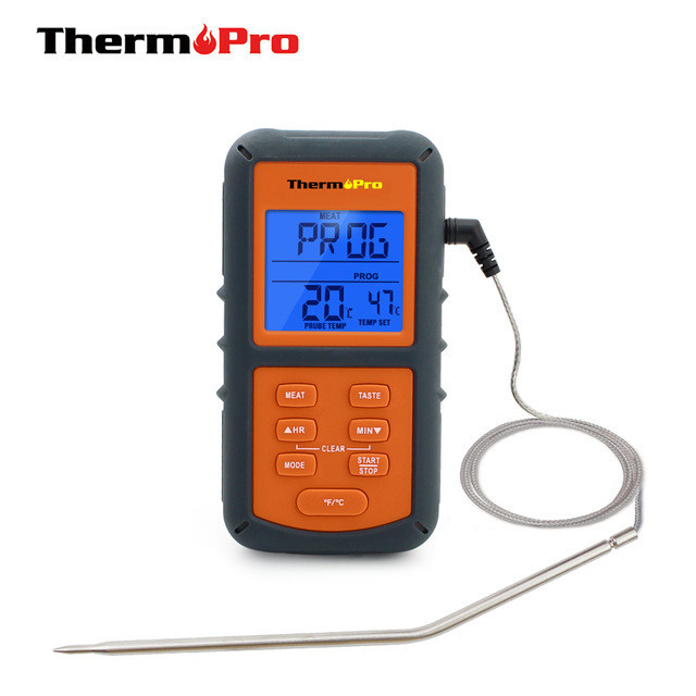 Термометр для м'яса ThermoPro TP-06S (від -9 до +250°C) з виносним датчиком з нержавіючої сталі