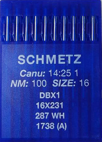 Голки Schmetz DBх1 №100 для промислових швейних машин