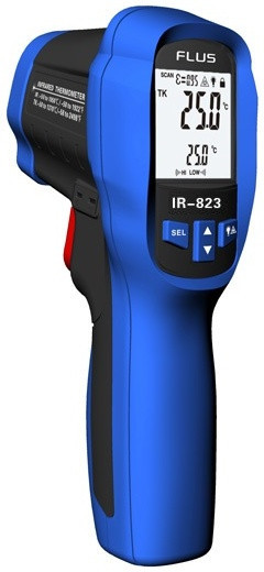Пірометр FLUS IR-823 (-50…+1350 °С) з термопарою К-типу (-50..+1370 °C)