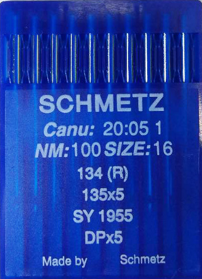 Голки Schmetz DPx5 №100 для промислових швейних машин