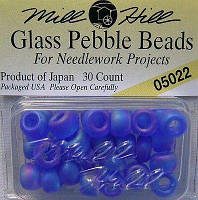 05022 бисер Mill Hill, 3/0 Frosted Opal Capri Pebble Glass Beads