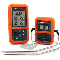 Бездротовий двоканальний термометр (до 100 м) ThermoPro TP-20 (0-300 °С) з таймером та 7 режимами для м'яса