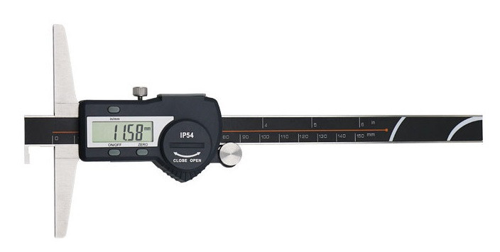 Штангенглубиномер з гачком Shahe 0-150 мм/0,01 мм (5113-150A), фото 1