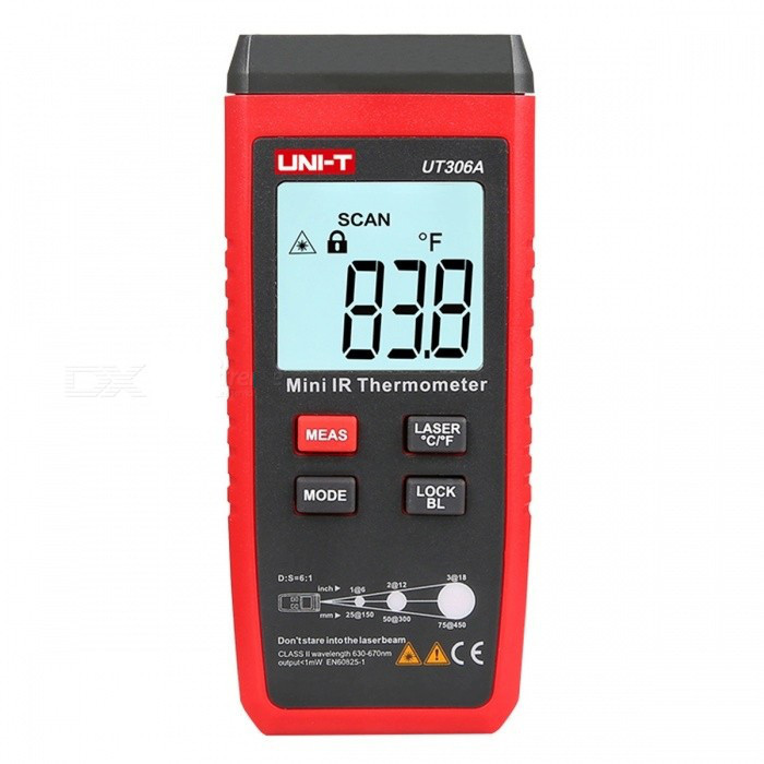 Пірометр UNIT UT306A (-35... +300 ° с) EMS: 0,95. DS: 6:1, фото 1