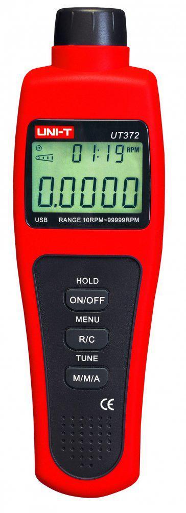 Безконтактний лазерний тахометр UNIT UT372 (від 10 до 99999 об./хв) з USB-інтерфейсом