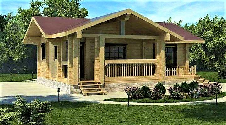 Баня з профільованого бруса 8х10