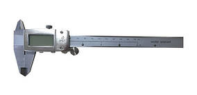 Штангенциркуль цифровий KM-DSKW-150 (0-150/0,01 мм; ±0.03 мм), IP67, металевий корпус