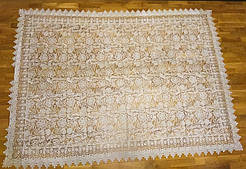 В'язана скатертина з мережива 150x220