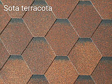 Бітумна черепиця RUFLEX SOTA - Теракота, Terracotta, фото 3