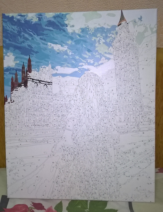 намальована картина за номери йди за мною Картина за номери йди за мною лондон