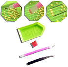 Алмазна вишивка білизна та пташка 30х20 см, повна викладка, квадратні стрази, фото 4