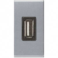 Зарядний пристрій USB, 1 модель (срібний) Zenit ABB N2185 PL