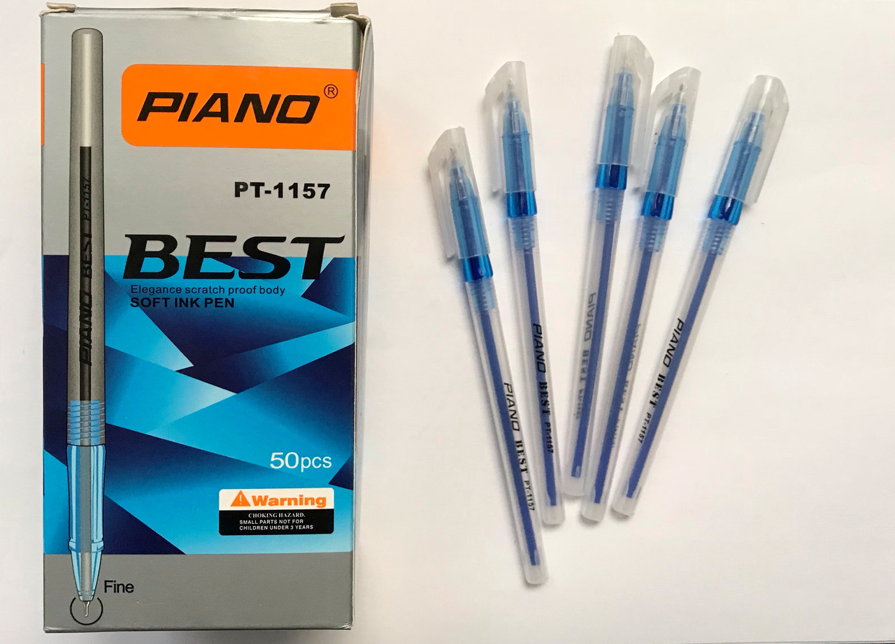 Ручка масляна Piano PT1157 синя