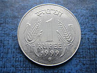 Монета 1 рупия Индия 1999