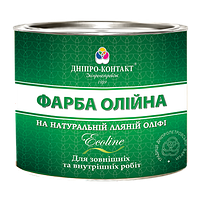 Фарба масляна для металу, дерева, бетону МА-15 ТМ «ДНІПРО-КОНТАКТ» 2,5 кг Світло-сірий