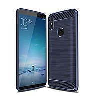 Чохол Carbon для Xiaomi Mi Max 3 Темно-синій