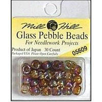 05609 бисер Mill Hill, 3/0 Opal Smoky Topaz Pebble Glass Beads
