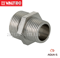 Ниппель резьбовый Valtec DN 3/4"x1/2" из нержавеющей стали VTi.580.I.0504