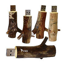 Флешка дерев'яна Branch 4, 8, 16, 32 GB, фото 4