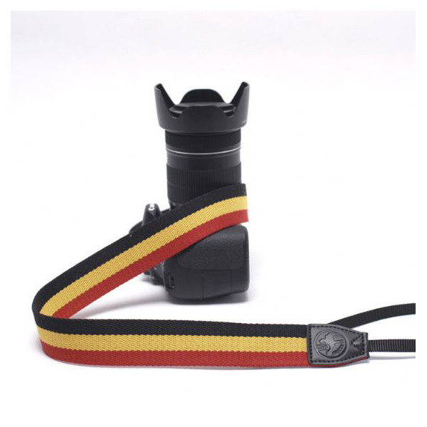 Нашийний універсальний ремінь для фотоапарата CAMERA STRAP на шию для фотокамери текстильний + шкіра, фото 1