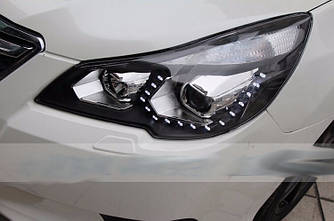 Передні фари Subaru Outback BM (09-14) тюнінг Led оптика