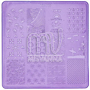 Пластина (диск) для стемпинга пластик, XY-T03